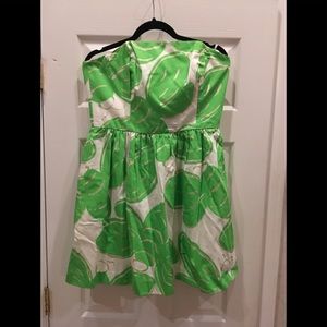 Lily Pulitzer strapless dress size 12